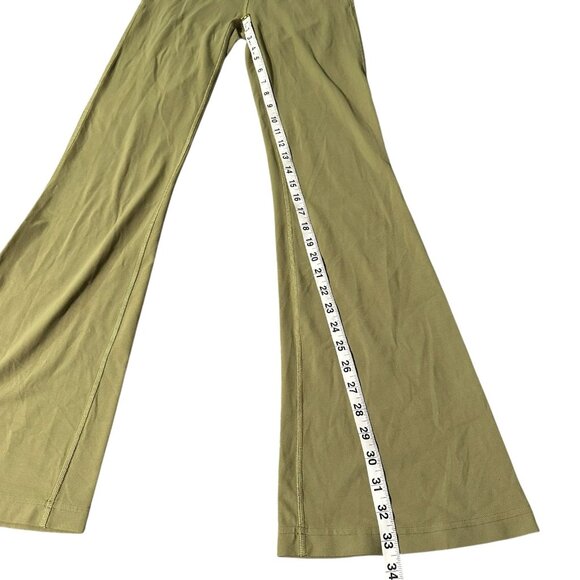 Lululemon Groove Super High Rise Flared Pant Leggings Nulu Bronze Green Size 4 - Picture 8 of 12
